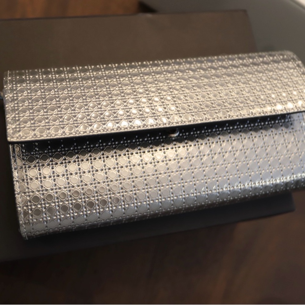 Dior Silver Clutch Bag